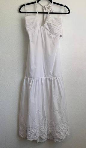 Jason Wu NWT  Eyelet Halter Midi Dress in White