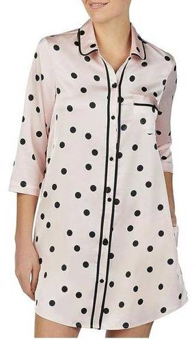 Kate Spade  Button Down Polka Dot Sleep Shirt