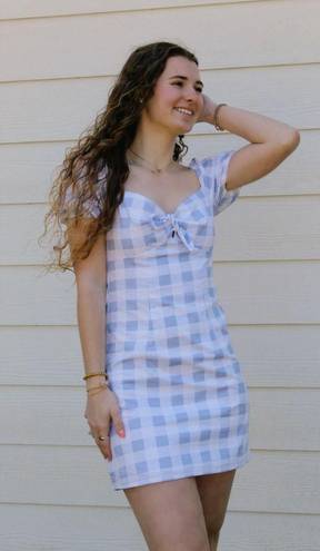 City Triangles Blue Gingham Dress