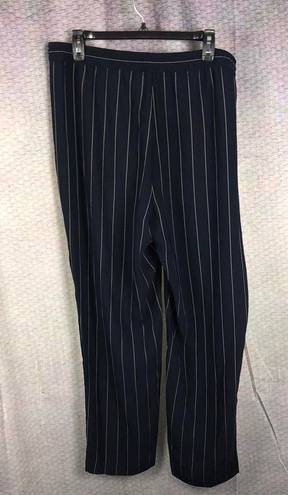 DKNY Blue Striped Pants L NWT