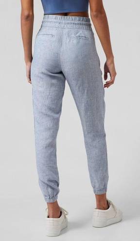 Athleta | Cabo 100% Linen Jogger in Chambray Blue