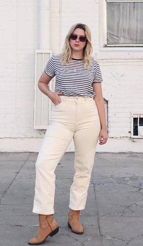 Everlane  The Straight Leg Crop Jeans in Sandstone 18 New Womens Denim Pants