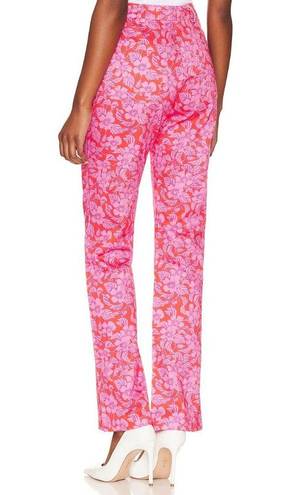 Rolla's  Ivy Mod Floral Bootcut Jeans High Rise SMALL Hippie Barbie Pink NEW