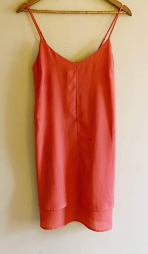 4S13NNA 4SI3NNA Orange Slip Dress