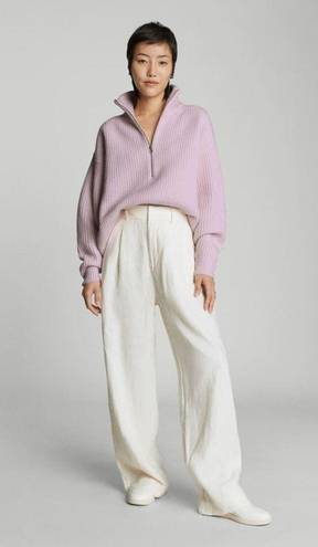 Everlane NWT  The Felted Merino Half-Zip Sweater