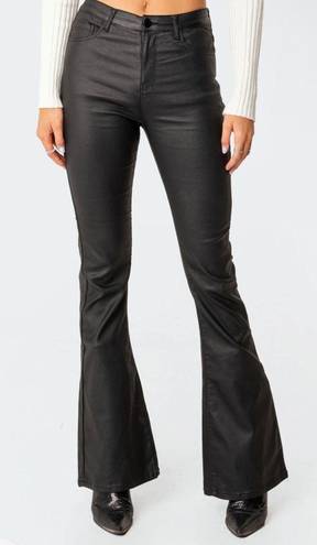 Edikted Leather Flare Pants