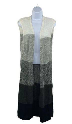 RD Style  Long Light sweater vest color block size Medium