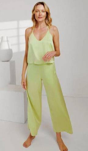 Mulberry LUNYA Washable  Silk Pajamas in Boundless Lime Size X-Small