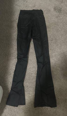Edikted Leather Flare Pants