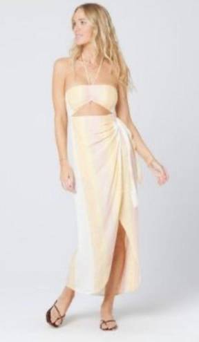 l*space L* Solana Striped Swim Coverup Dress in Ravelo Size XL NWT