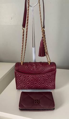 Tory Burch Small Fleming Convertible Bag And Wallet Set