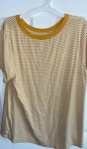 Yellow Striped Shirt Size L