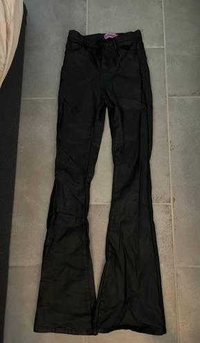 Edikted Black Leather Pants