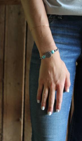 Turquoise Bracelet Silver Bead