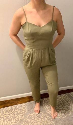 Jennifer Lopez Army Green Jumpsuit