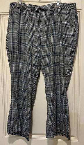 D. Jeans Women’s Plaid Wide Leg Pants Size Definitions By  Cropped Black White 16