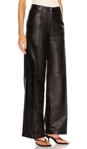 L.A.M.B. Loulou Studio Noro Leather Pants in Black Small New Womens Trousers