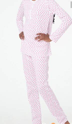 Roller Rabbit pink hearts long sleeve/pants pajama set