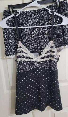 Marilyn Monroe  Size L 2 Piece Polka Dot Intimates Pajama Set