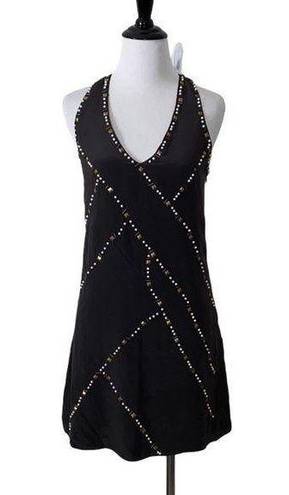 Aryn K  XS Silk beaded‎ dress