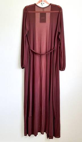 Naked Wardrobe NWT  Lux Life Swim Coverup in Chocolate sz