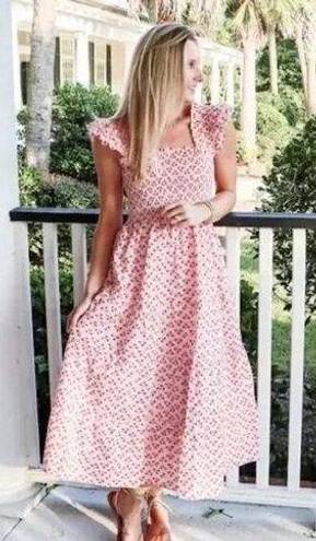 Hill House  The Ellie Nap Dress in Pink Spaced Floral Cotton Lawn Size XXL NWT