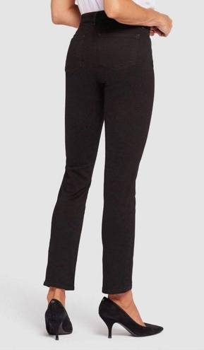 NYDJ  Sheri slim leg black jeans size 8