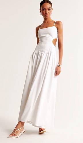 Abercrombie & Fitch Drop-Waist Cutout Maxi Dress