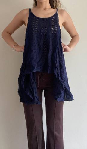 Vintage Havana Navy Blue  Top NWT