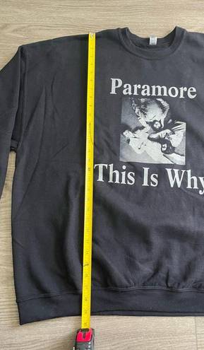 Gildan Paramore This Is Why Pullover Sweatshirt Crewneck Size 3XL Unisex Black Color