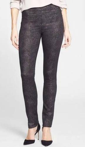 NYDJ  Evie Pull On Leggings Metallic Snake NWT Size 2