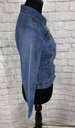 DKNY Jeans cotton blend button up denim jacket 