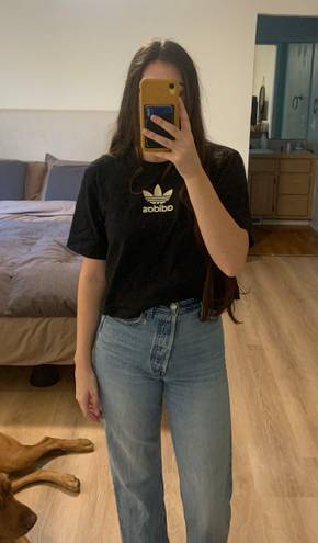 Adidas Black Cropped Tee