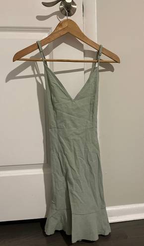 Zaful Sadly Sage Green Dress