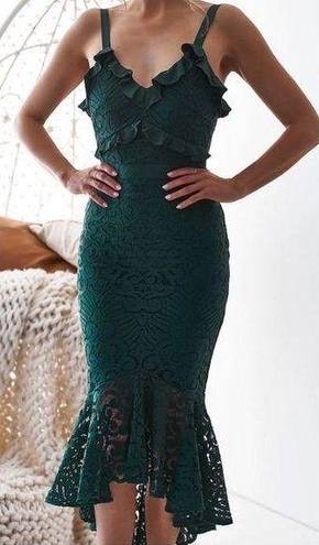 Two Sisters  LEANNE DRESS - Elegant EMERALD GREEN Size 4 Small Formal Dress NWOT