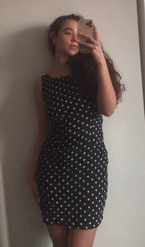 Marilyn Monroe Vintage 80s Concepts  Style Polka Dot Open Back Mini Shift Dress