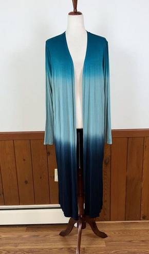 Pretty Adyson Parker Blue Chill Ombre Duster! Size XL