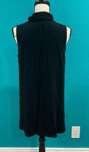 Garnet Hill  black turtleneck dress in size medium