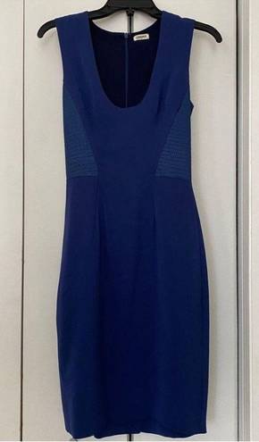 L'Agence L’AGENCE Royal Blue Scoop-neck Cocktail Dress Sz 8