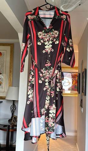 Gracia Pretty  Floral High Lo Dress Sz M