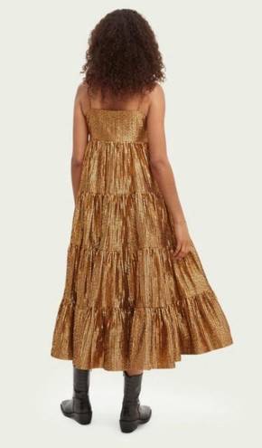 Scotch & Soda  Metallic Seersucker Maxi Dress 