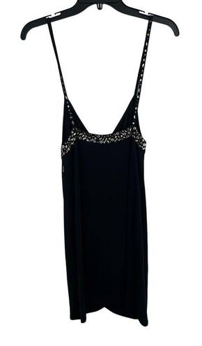 Moschino  Black Studded Detail Sleeveless Dress Size 36 (IT) / 2 (US)