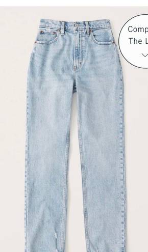 Abercrombie & Fitch Curve love Ultra High Rise 90s Straight Jean