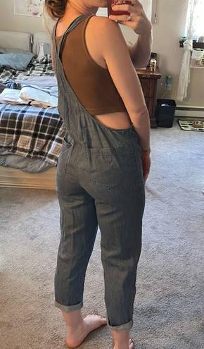 Aerie Pinstripe Soft Overalls