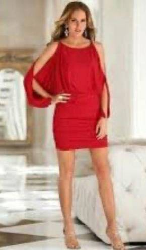 Boston Proper Slim Shape Chain Dress Heartthrob NWT Red Small. retail 119