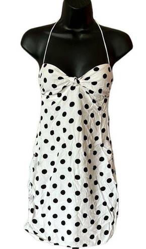 For Love & Lemons For Love of Lemons Ashland Small Black White Polka Dot Shift Dress