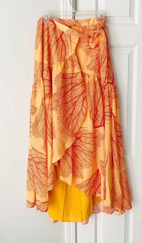 Anthropologie Hutch Printed Wrap Maxi Skirt, Size M