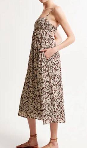 Abercrombie & Fitch Abercrombie Crinkle Textured Maxi Dress - Size S