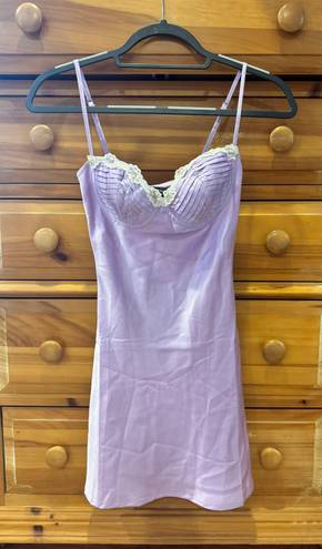 White Fox Boutique White Fox Bonnie and Clyde Lilac Mini Dress