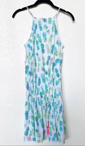 PilyQ  Pull On Pineapple Swim Cover Up Dress Size M/L